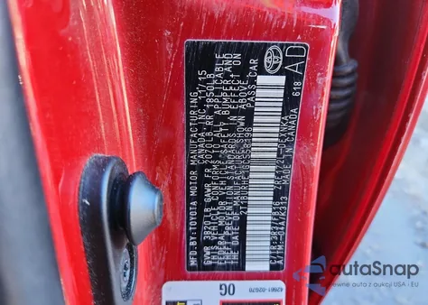 2016 Toyota Corolla L из США, поврежденный, VIN 2T1BURHE1GC558196